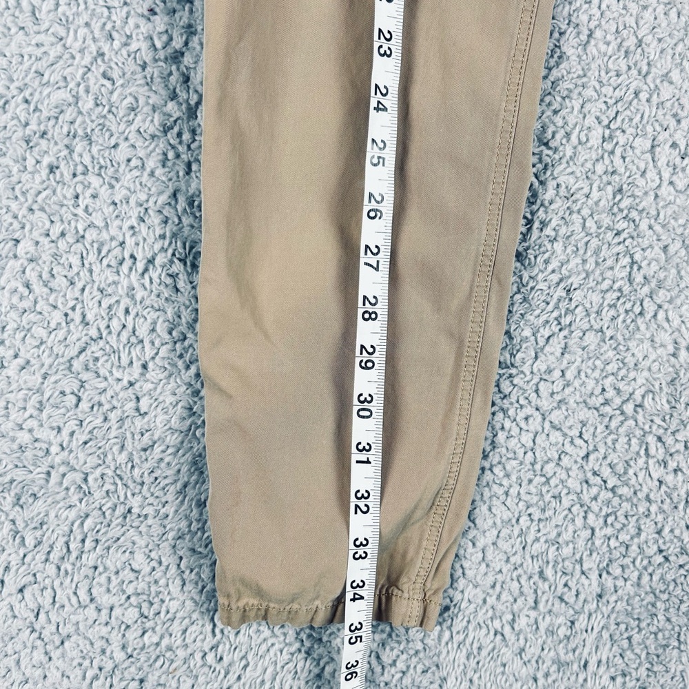 Burberry Brit Cotton Khaki Pleated Zip Fly Pants Size 2 - Picture 6 of 16